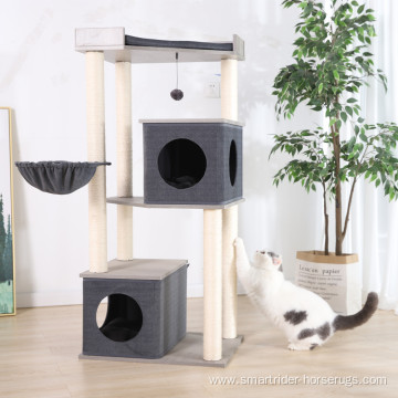 Modern Sisal CatTree Condo Gray Cat Furniture Post